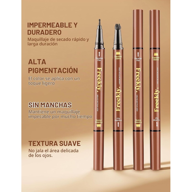 Erinde Lápiz Natural Para Pecas, 2 en 1 Sello Para
