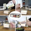 Salt Container With Lid And Spoon, Clear Seasoning Rack Spice