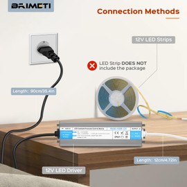 BRIMETI 12 V LED Transformer 400 W Waterproof IP67 LED Driver Power Supply