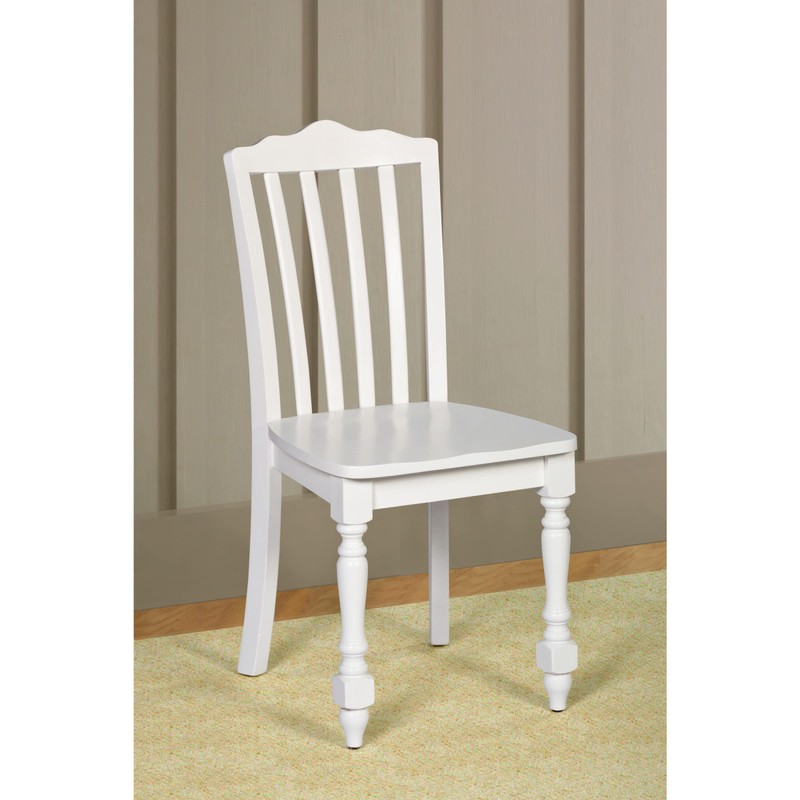 Hillsdale Furniture Lauren Wood Dining or Desk Chair, White