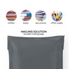 Mailing Bags, Grey Parcel Delivery Bags with Self-Seal Closure, Flexible