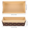 Housoutil 25 Moldes De Pan De Papel Café Rectangular, Papel
