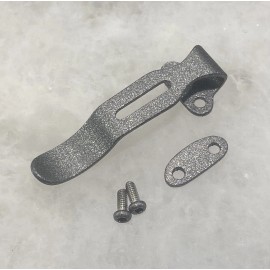 DH Gun Metal Gray Deep Pocket Clip W/Filler Tab For Nitecore EDC25 EDC27 Flashlight