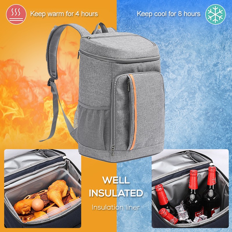 Cooler Backpack Waterproof Insulated Backpack Leak-Proof Grocery Cooler Bag for