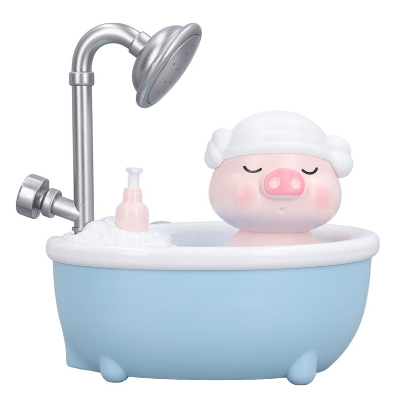 Electric Baby Bath Toy Piggy Shaped Water Spraying Head Endless