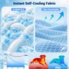 Tivray Q-Max>0.5 Dog Cooling Mat (Cool&Warm), 47''×35'', L, Cloud Sky