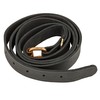 Black Leather Trunk Strap with Brass Plated Buckle | Furniture