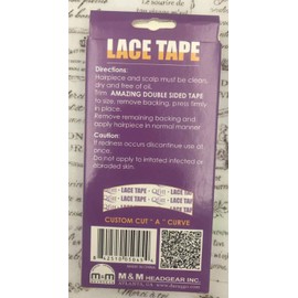 Qfitt Double Sided Custom Cut B Curve Lace Tape For Wigs Or Hairpieces - 50 Ct.
