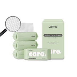 Unifree Towel l Disposable Dry Wipes l Facial Towels l 4 -pack Value Pack, 240 Count Towel,Absorbent,Reusable, Soft, Comfort Skincare