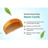 Neem Wood Hair Comb, Half Moon Design, 2-Pack