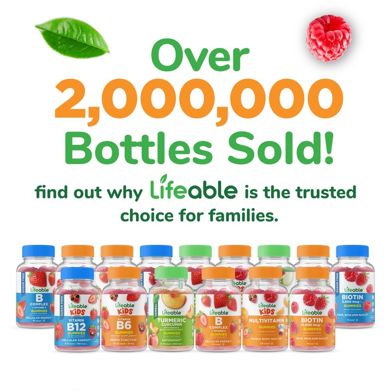Lifeable Magnesium Gummies for Adults | 900mg Magnesium Citrate Gummies