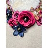 MMonesu Flower Bib Statement Necklace Chunky Flower Statement Necklace Drama