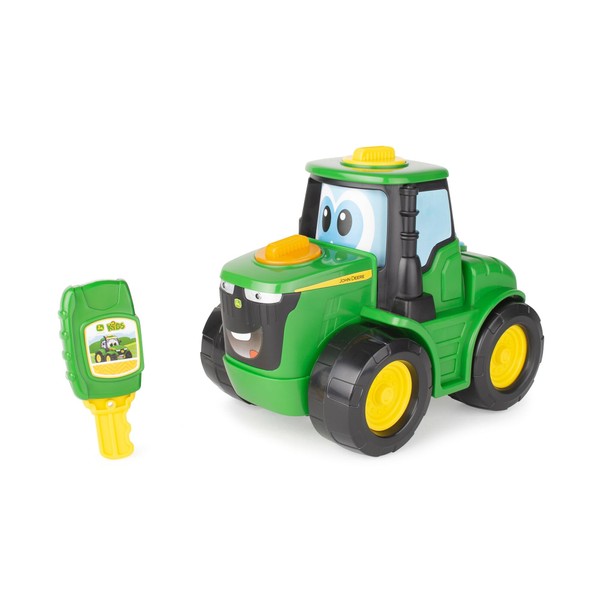 TOMY John Deere Key-n-Go Johnny Tractor Toy with Lights and