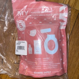 MyTagAlongs Roadtrip Smart Kit 5 Clean Essentials Face Mask Wipes Sanitizer NEW