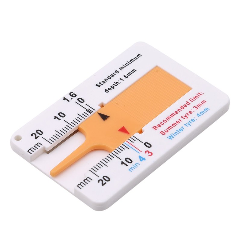 HKUN Tire Groove Measuring Gauge, Mini Depth Gauge, Tire Wear