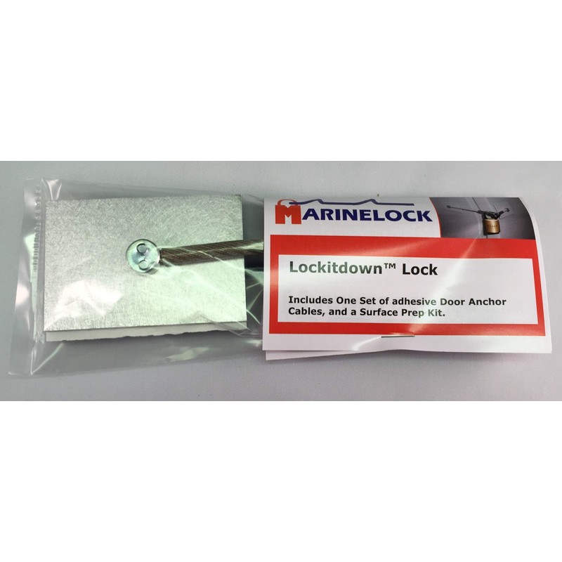 Stainless Steel Refrigerator Door Lock Kit - NO Padlock