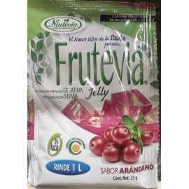 Frutevia 3 FRUT Gelatin Dessert Sugar Free Blueberry (Arandano) Gelatina Light NO Azucar