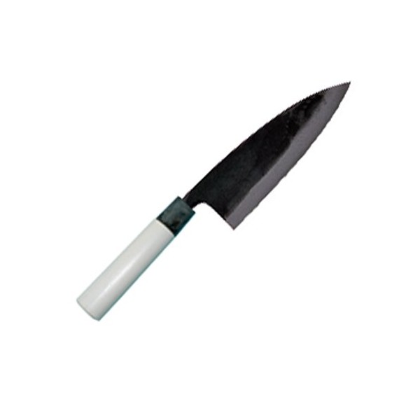 Tosa Knife, Black Uchi, Deba Knife, White Steel, No. 1, 5.9 inches (150 mm)