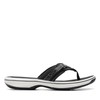 Clarks Clarks womens Breeze Sea Flip Flop, Black Synthetic, 11