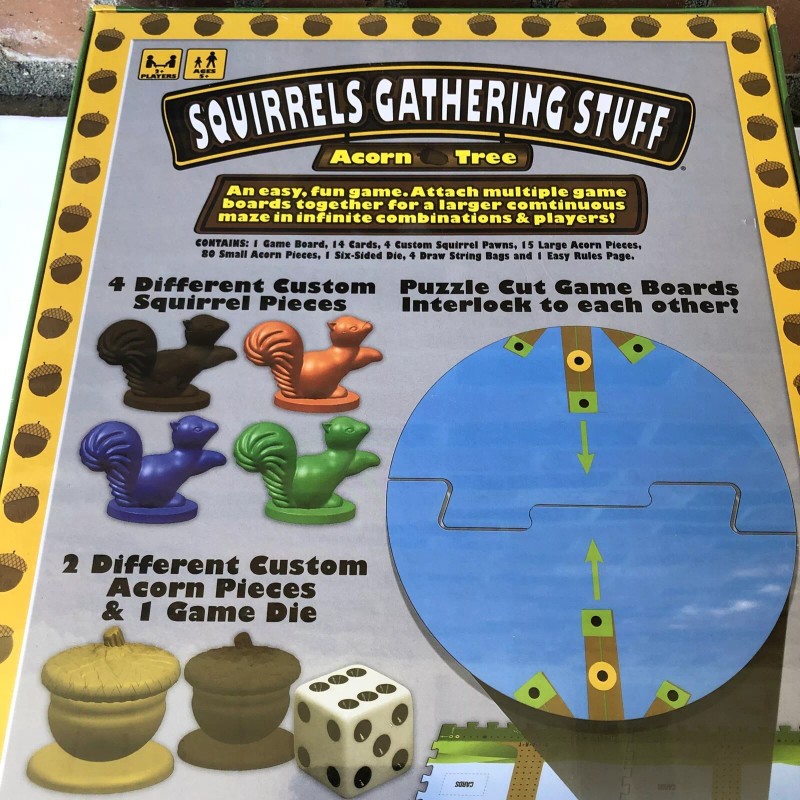 RB GAMES LLC Squirrels Gathering Stuff Acorn Tree Board Game