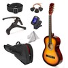 30" Left Handed Wood Guitar with Case and Accessories for