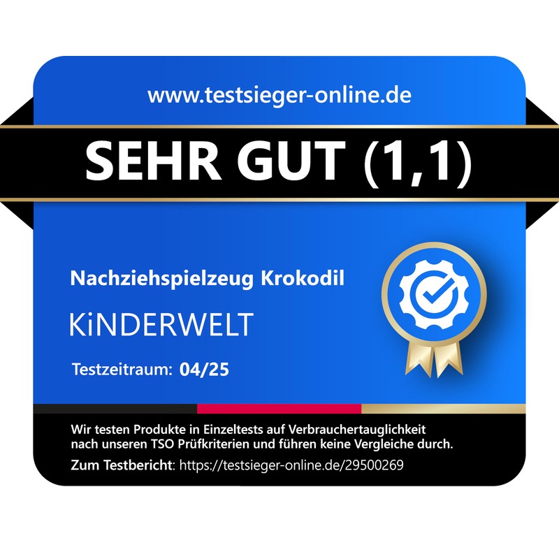 Wooden Crocodile Pull Along Toy, Child-friendly Educational Toy, Kids Toy