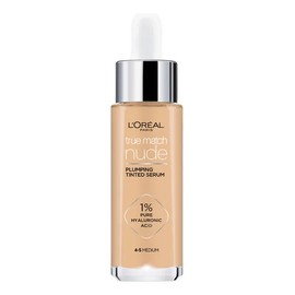 L'Oréal Paris True Match Nude Sérum con Color y 1% Ácido Hialurónico - Base Líquida, Acabado Natural Luminoso, Hidratante, No Comedogénico 30ml