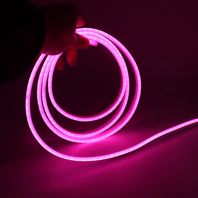 Wisada 5V LED neon Light with Push Button on/Off [4m,