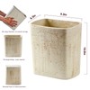 Polytree Natural Travertine Textures Bathroom Trash Can 1.8 Gallon(7 Liter)