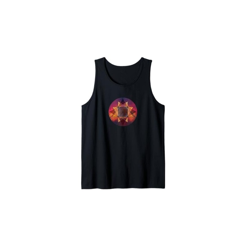Sacred Geometry Abstract Triangle - Zen Geometric Tank Top