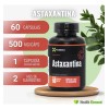 Antioxidante, Salud Cerebral, Astaxantina - 60 Cáps