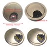 SyiXute 2 Pcs 60 mm Desk Cable Grommets,Zinc Alloy Computer