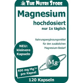 Magnesium 400 mg Capsules Pack of 120 – High Dose – 4 Month Supply