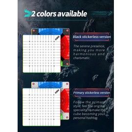 HELLOCUBE DianSheng Galaxy 11 M Magnetic 11x11 Speed Cube Stickerless 11x11x11（Black Kernel）