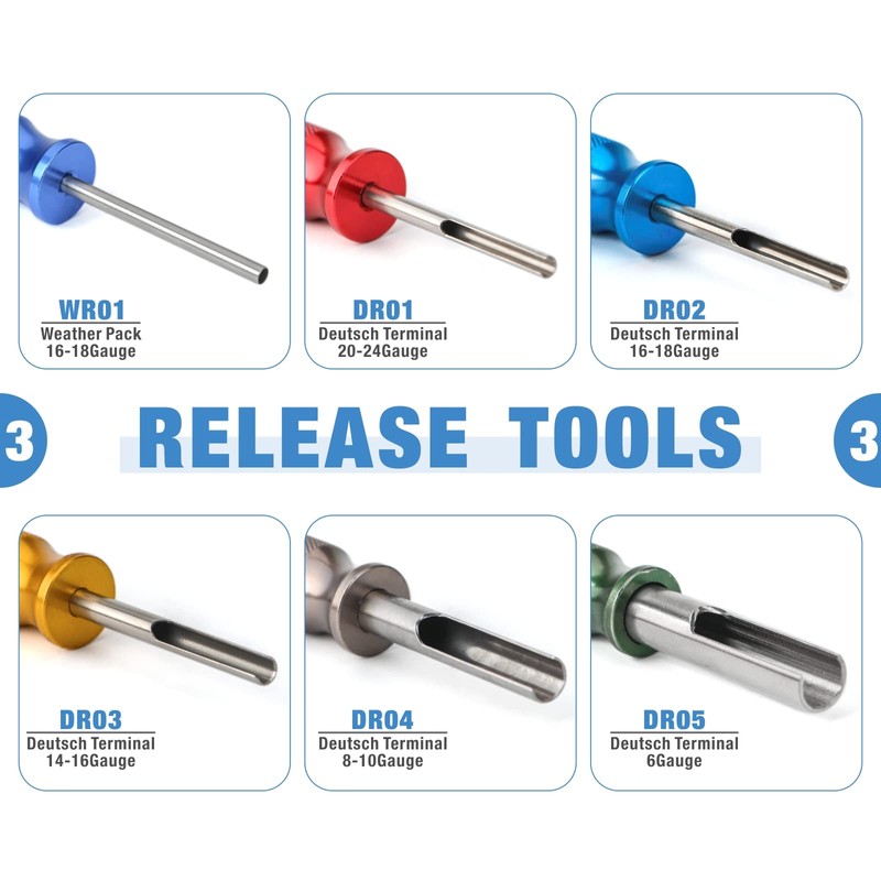 iCrimp Deutsch Terminal Crimp Tool Kit, Close Barrel and Open