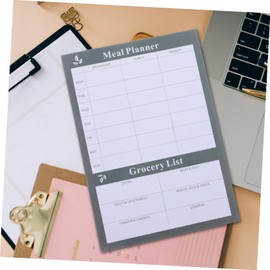 GANAZONO Weekly Tearable Diet Notebook for Food Planning Household Menu Organizer with Grocery List Weekly Calendar Meal Planner for Efficient Daily Diet Tracking and Menu Scheduling