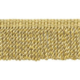 DecoPro 76mm Long Beachwood, Harvest Gold, Maize Bullion Fringe Trim|Style: BFS3 (22042)|Color: Honey Suckle - PR07|Sold by the Yard - 91cm / 3 Ft / 36"