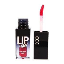 GOC Lip Velvet Liquid Lipstick | Labial | Maquillaje | Es de larga duración | Acabado aterciopelado y suave | Color intenso | Permite una fácil y uniforme aplicación | 3.5 ml | Color Happy | Modelo GLV06