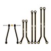 INJORA Brass High Clearance Front 4 Links Set 43g Links
