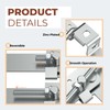 Xinafan Barn Door Jamb Latch, Zink-Plated Barn Sliding Door Hardware