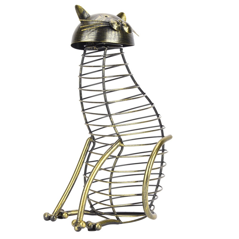 Fashionable Cat Shaped Red Wine Cork Container Bottle Stopper Storage