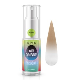 SNS Healthy Natural Nails SNS Air Ombre Nail Spray Powder (Nude Tan, AO013) - Nail Art Manicure Designs Using Spray-On Tech - For Beginner Nail Techs & DIY Enthusiasts - Works With Dip Powder, UV Gel & Acrylic