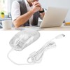 Gaming Mouse Transparent Wired Mechanical Mouse 6 DPI Adjustable RGB