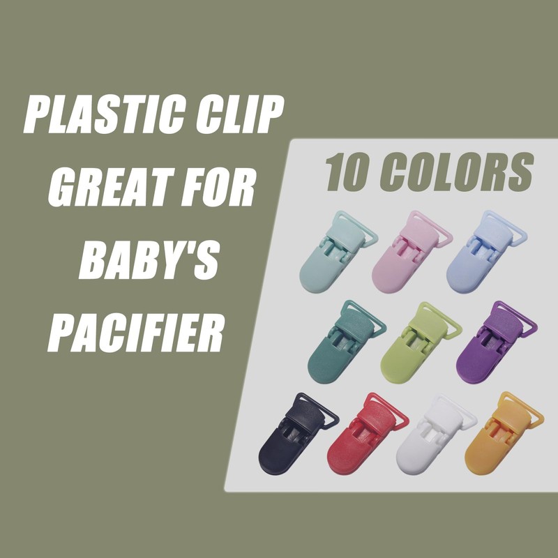Demearly Pacifier Clip 3/4" Bib Clips Girls Baby for Pacifier