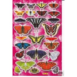 Butterfly Butterfly Lepid Optera Animals Sticker 26, 1 Blade 270 mm x 180 mm Sticker Craft Party