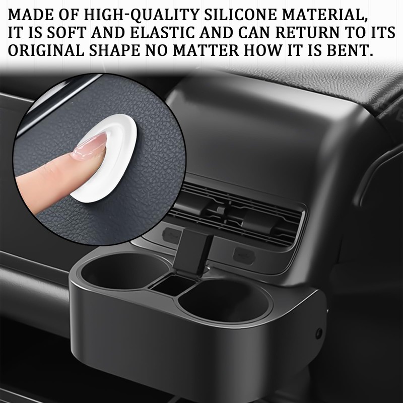 Msyuusr 6PCS Car Cup Holder Insert, Silicone Elastic Flexible Non-Slip