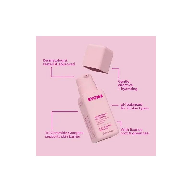 Byoma Set Trío Hidratante (limpiador, Crema-gel, Suero)