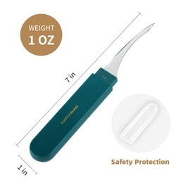 ADORAMBLING Shrimp Deveiner Tool Portable Shrimp Peeler with Safety Cover Efficient Shrimp Deveining Tool Shrimp Peeler and Deveiner Tool for Easy Shrimp Cleaning Shrimp Knife Shrimp Cleaner(Green)