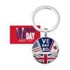 VE Day 80th Anniversary 2025 - Commemorative Keyring, Souvenir, 8th