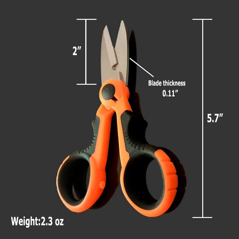 FASPLORE Fishing Scissors Fishing Scissors for Braided Line Finshing Line